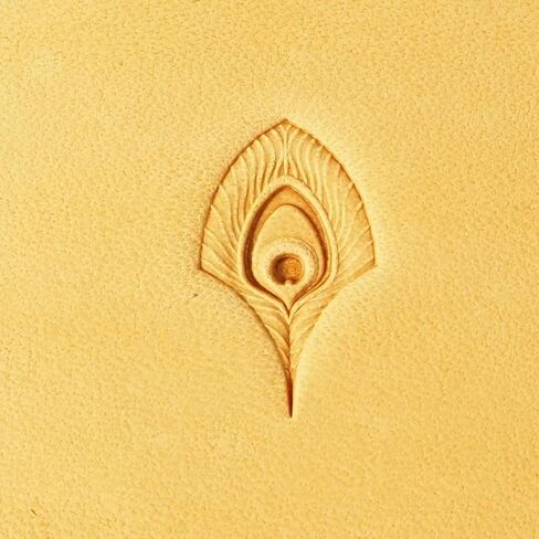 DandS ltd Leather Stamp Tool,Peacock Feather, Professional Steel Craft Tool for Leatherworking, Embossing, Carving & Stamping Leather Projects, Belts Wallets & DIY Projects Compatible with Mallet #537 in Saudi Arabia