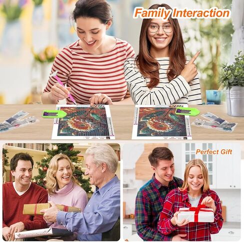 مجموعة فنية ماسية من Anuver، مجموعة طلاء ألماس على شكل زهرة للبالغين للمبتدئين، 5D DIY حفر كامل الماس جوهرة حرفية ديكور جدار المنزل، 12 × 12 بوصة in Kuwait