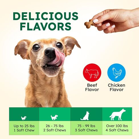 Anal Gland Chews 150Pcs - Constipation Relief for Dogs and Digestive Support - US Formula with Fiber Supplements, Natural Ingredients & Vitamins - Beef in Saudi Arabia