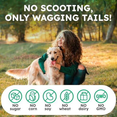 Anal Gland Chews 150Pcs - Constipation Relief for Dogs and Digestive Support - US Formula with Fiber Supplements, Natural Ingredients & Vitamins - Beef in Saudi Arabia