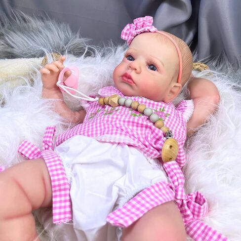 MRB Lifelike Reborn Baby Dolls, 20 Inch Realistic Real Life Baby Dolls Girl with Soft Weighted Body and Blue Eyes, Newborn Baby Dolls Gift with Accessories for 3+ Years Old Kids in Saudi Arabia