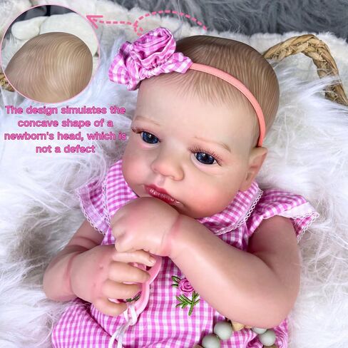MRB Lifelike Reborn Baby Dolls, 20 Inch Realistic Real Life Baby Dolls Girl with Soft Weighted Body and Blue Eyes, Newborn Baby Dolls Gift with Accessories for 3+ Years Old Kids in Saudi Arabia