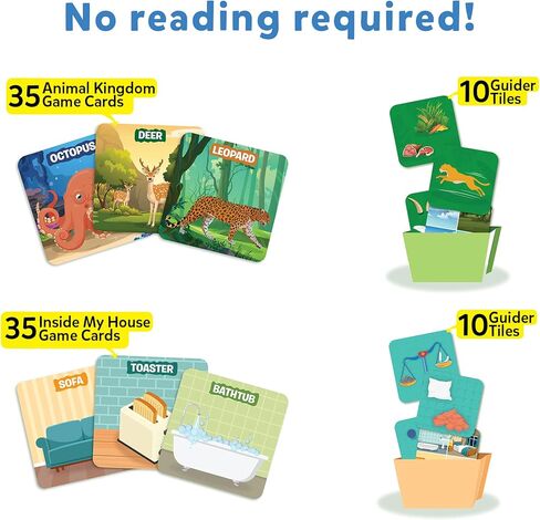 Skillmatics Card Game - Guess in 10 Junior Animals & Inside My House Combo, Quick Game of Smart Questions, Gifts & Fun Learning for Ages 3 to 6 in Saudi Arabia