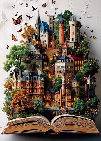 Patriotic Gnome Puzzles for Adults 1000 Pieces Magic Flower Mushroom Art Jigsaw Puzzles Impossible Hard Difficult Aesthetic Challenging Puzzles as Home Decor in Saudi Arabia