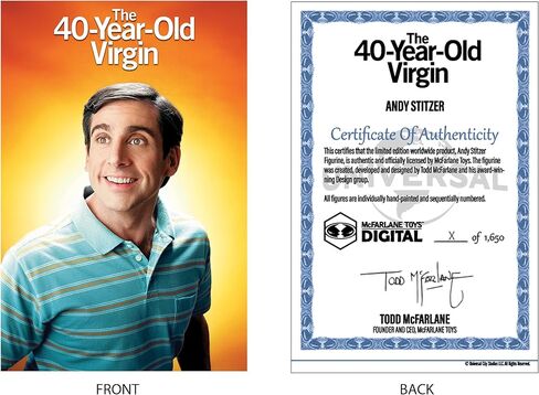 Andy Stitzer (Movie Maniacs: The 40-Year-Old Virgin) 6" Posed Figure w/McFarlane Toys Digital Collectible in Saudi Arabia