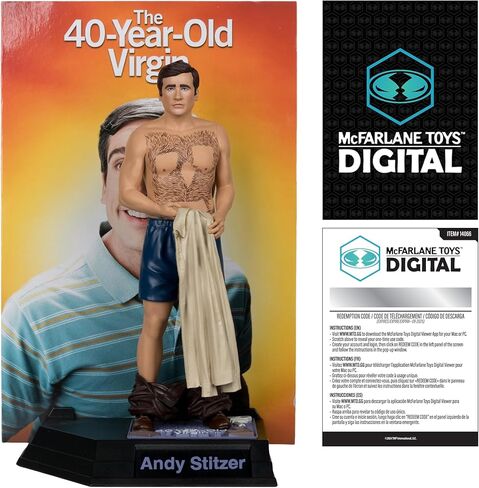 Andy Stitzer (Movie Maniacs: The 40-Year-Old Virgin) 6" Posed Figure w/McFarlane Toys Digital Collectible in Saudi Arabia