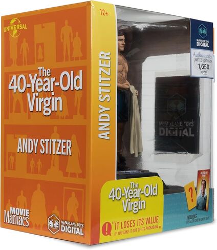 Andy Stitzer (Movie Maniacs: The 40-Year-Old Virgin) 6" Posed Figure w/McFarlane Toys Digital Collectible in Saudi Arabia