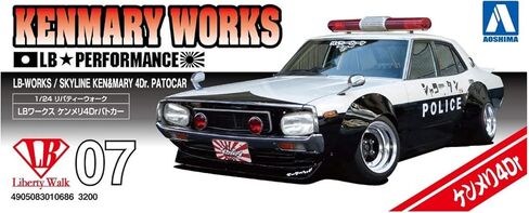 Aoshima LB Works Kenmary 4Dr Patrol Car 1:24 Scale Model Kit in Saudi Arabia