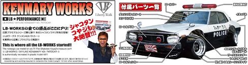 Aoshima LB Works Kenmary 4Dr Patrol Car 1:24 Scale Model Kit in Saudi Arabia