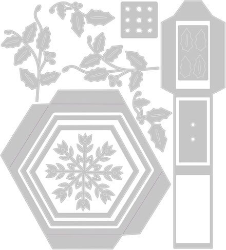 Sizzix Thinlits Die Set Hanging Ornament Box by Catherine Pooler, Silver in Saudi Arabia