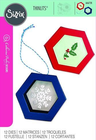 Sizzix Thinlits Die Set Hanging Ornament Box by Catherine Pooler, Silver in Saudi Arabia