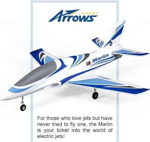 FAIR RC Arrows Rc Jet Rc Airplane EDF Jet Rc Planes for Adults Hobby RC Plane 64mm Marlin 6 Channel Remote Control Plane PNP (No Battery, no Charger, no Radio) in Saudi Arabia