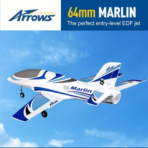 FAIR RC Arrows Rc Jet Rc Airplane EDF Jet Rc Planes for Adults Hobby RC Plane 64mm Marlin 6 Channel Remote Control Plane PNP (No Battery, no Charger, no Radio) in Saudi Arabia