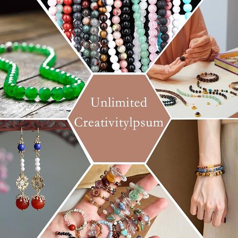 Natural Stone Beads Round Genuine Real Stone Beading Strand Loose Gemstones DIY Smooth Bead for Bracelet Necklace Earrings Jewelry Making (Pink Quartz, 8mm 45 Pieces) in Saudi Arabia