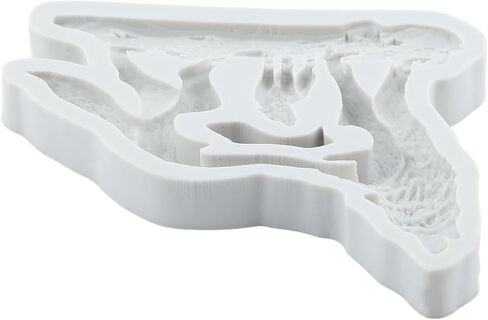 Howling Wolf Silicone Resin Mold Wolf Polymer Clay Molds for DIY Crafts Epoxy Resin Casting Air Dry Polymer Clay Plaster Jewelry Making in Kuwait