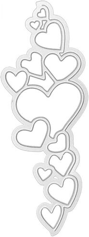 Love Heart Die Cut for Card Making, Love Heart Metal Cutting Dies Congratulations Die Cuts Embossing Stencils Template for DIY Scrap-Booking Decor Wedding Birthday Blessing Card in Saudi Arabia