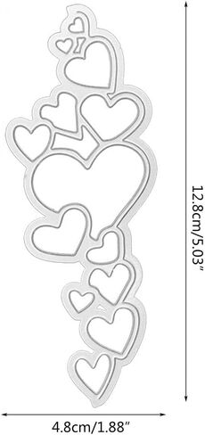 Love Heart Die Cut for Card Making, Love Heart Metal Cutting Dies Congratulations Die Cuts Embossing Stencils Template for DIY Scrap-Booking Decor Wedding Birthday Blessing Card in Saudi Arabia