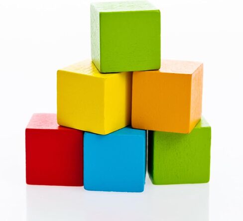 8 Pack Wooden Blocks for Crafts, 2 Inch Unfinished Wooden Cubes, Square Wood Blocks for DIY Craft Projects in Saudi Arabia