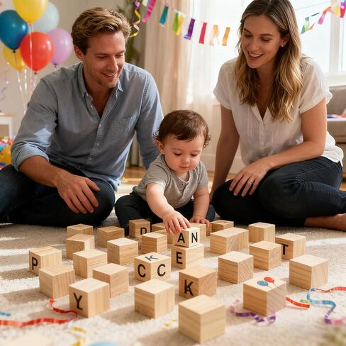 64PCS2-inch Blank Pine Wood Blocks, Suitable for Crafts, Carving, Laser Engraving. Shower Party Decorations. in Saudi Arabia