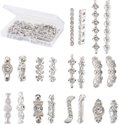 حجر الراين مستطيل شريط فاصل الخرز العتيقة الفضة متعددة حبلا موصل رابط نهاية بار التبتية متعدد الطبقات الخرز أنبوب فاصل معدني متعدد الفتحات لصنع المجوهرات الحرف اليدوية لوازم الملحقات in Kuwait