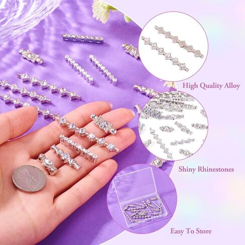 حجر الراين مستطيل شريط فاصل الخرز العتيقة الفضة متعددة حبلا موصل رابط نهاية بار التبتية متعدد الطبقات الخرز أنبوب فاصل معدني متعدد الفتحات لصنع المجوهرات الحرف اليدوية لوازم الملحقات in Kuwait