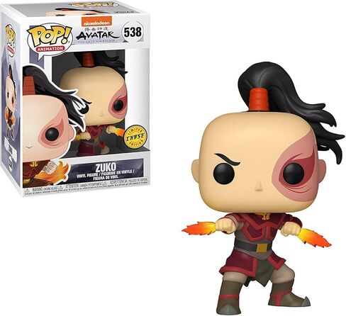 POP Avatar: The Last Airbender - Zuko Limited Edition Chase Funko Pop! مجسم من الفينيل (مرفق مع حافظة حماية Pop Box المتوافقة)، متعدد الألوان، 3.75 بوصة in Saudi Arabia