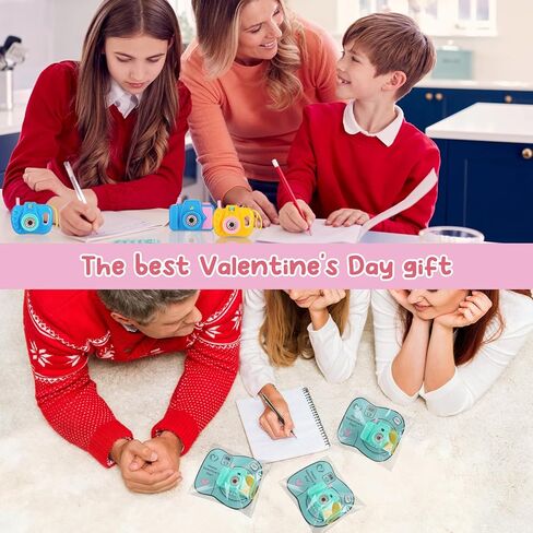 Jenaai 30 Pack Valentines Day Gifts for Kids Mini Toy Camera Bulk Set with Valentine's Greeting Cards Images in Viewfinder for Kids Classroom Exchange Gift Award Prize Party Favors in Saudi Arabia