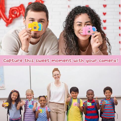 Jenaai 30 Pack Valentines Day Gifts for Kids Mini Toy Camera Bulk Set with Valentine's Greeting Cards Images in Viewfinder for Kids Classroom Exchange Gift Award Prize Party Favors in Saudi Arabia