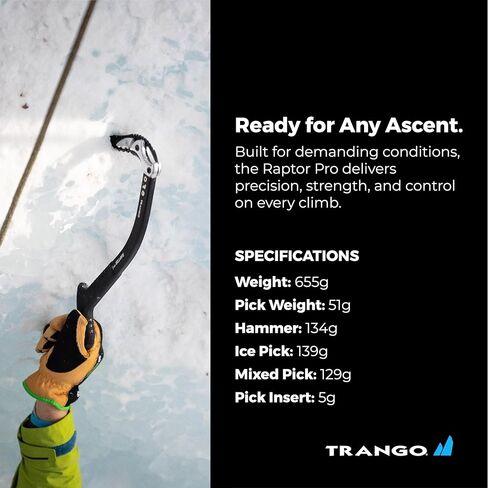 Trango Raptor Ice Tool with Removable Weights and Pick Covers in Kuwait