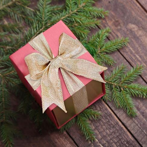 Mupera 2 Inch Wired Burlap Ribbon - Natural Jute 10 Yards Per Roll Craft Wired Edge Ribbons for Wreath Bows, Gift Wrapping, DIY Crafts (Cut-Free Wire & Outdoor Safe) in Saudi Arabia