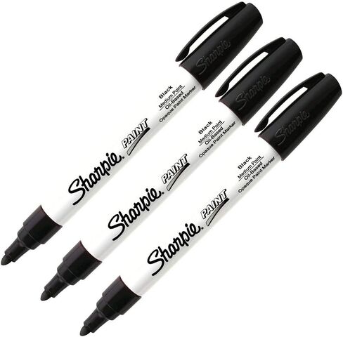 Medium Point Paint Marker [Set of 3] Color: Black in Saudi Arabia
