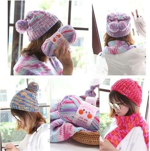 Milk Fabric Hat Soft Hand-Knitted Wool DIY Crochet Sweater Hand-Woven Wool in Saudi Arabia