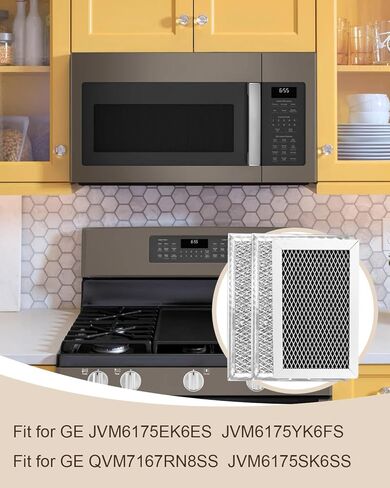 مرشح الشحوم الفحم الميكروويف يصلح ل GE JVM6175EK6ES JVM6175SK6SS JVM6175YK6FS QVM7167RN8SS in Kuwait