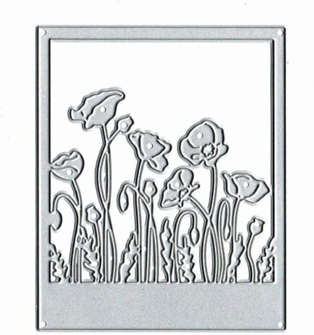 Flowers Frame Dies Metal Die Cuts, Flowers Frame Cutting Dies Cut Stencils for DIY Scrapbooking Cards Photo Album Decorative Embossing Paper Dies for Scrapbooking Card Making in Saudi Arabia