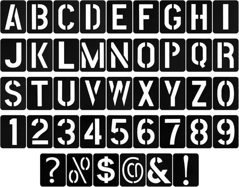 42 PCS Letter Stencils for Painting, Interlocking Design for DIY Art Projects in Saudi Arabia