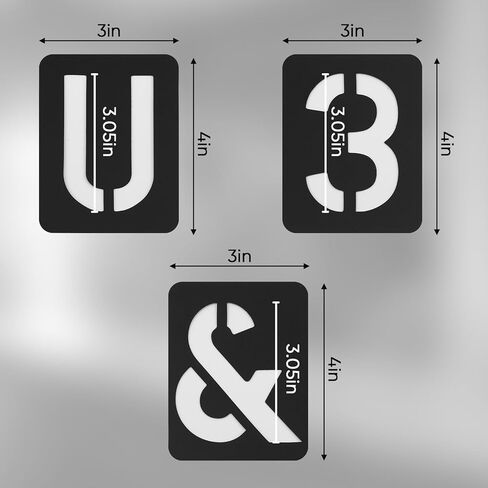 42 PCS Letter Stencils for Painting, Interlocking Design for DIY Art Projects in Saudi Arabia
