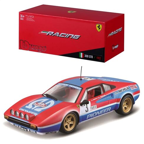 Bburago Ferrari Racing 308 GTB (1982) Super Car - 1:43 Scale - Incredibly Detailed Die-Cast Replica Collectible Model in Saudi Arabia