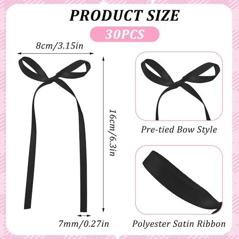 30Pcs Black Bows for Cake Black Bow Cake Topper Ribbon Bowknot for Cakes Coquette Themed Bowknot Cupcake Toppers Birthday Decorations Picks for Baby Shower Birthday Wedding Bachelorette Party Supplies in Saudi Arabia