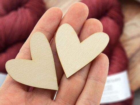 Summer-Ray 120pcs Mini Wonky Wooden Hearts Laser Cut for Wedding Crafts Table Decorations in Saudi Arabia