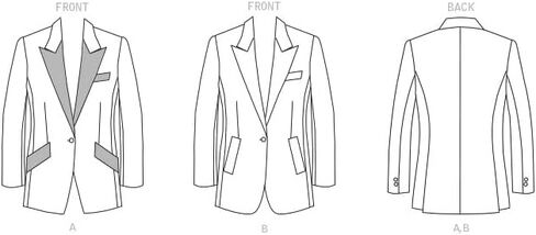 Butterick B6862B5 Misses' Jacket Sewing Pattern Kit, Code B6862, Sizes 8-10-12-14-16 in Saudi Arabia