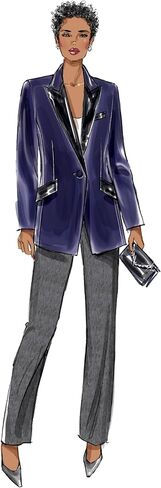 Butterick B6862B5 Misses' Jacket Sewing Pattern Kit, Code B6862, Sizes 8-10-12-14-16 in Saudi Arabia