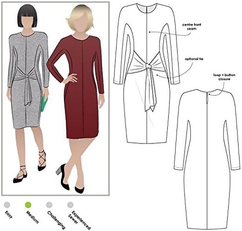 Style Arc Sewing Pattern - Serena Knit Dress (Sizes 04-16) in Saudi Arabia