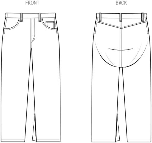 Simplicity SS3020BB Unisex Adaptive Jeans Sewing Pattern Packet by Sewn Adaptive, Design Code S3020, Sizes 44-46-48-50-52, Multicolor in Saudi Arabia