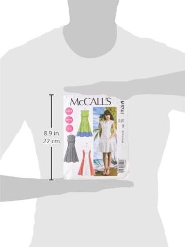 McCall's Pattern Company M6741B50 Misses'/Women's Petite Lined Dresses Sewing Template, Size B5 (8-10-12-14-16) in Saudi Arabia