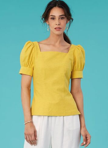 McCalls M8287F5 Misses' Tops Sewing Pattern Kit, Design Code M8287, Sizes 16-18-20-22-24 in Saudi Arabia