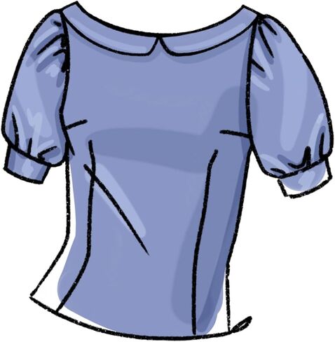 McCalls M8287F5 Misses' Tops Sewing Pattern Kit, Design Code M8287, Sizes 16-18-20-22-24 in Saudi Arabia