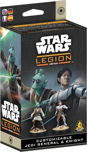 Asmodee Star Wars: Legion Customizable Jedi General and Knight - Tabletop Miniatures Game, Strategy Game for Kids and Adults, Ages 14+, 2 Players, 90 Min Playtime in Saudi Arabia