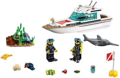 LEGO City Great Vehicles Diving Yacht 60221 Building Kit (148 Pieces) in Saudi Arabia