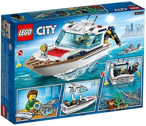 LEGO City Great Vehicles Diving Yacht 60221 Building Kit (148 Pieces) in Saudi Arabia