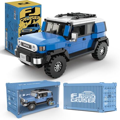 مجموعة بناء سيارة تويوتا FJ40 لاند كروزر مع حاوية عرض، مرخصة رسميًا من تويوتا، متوافقة مع سيارات بناء أبطال السرعة، ألعاب للبالغين والأطفال من سن 8 إلى 16 عامًا (622 قطعة) in Saudi Arabia